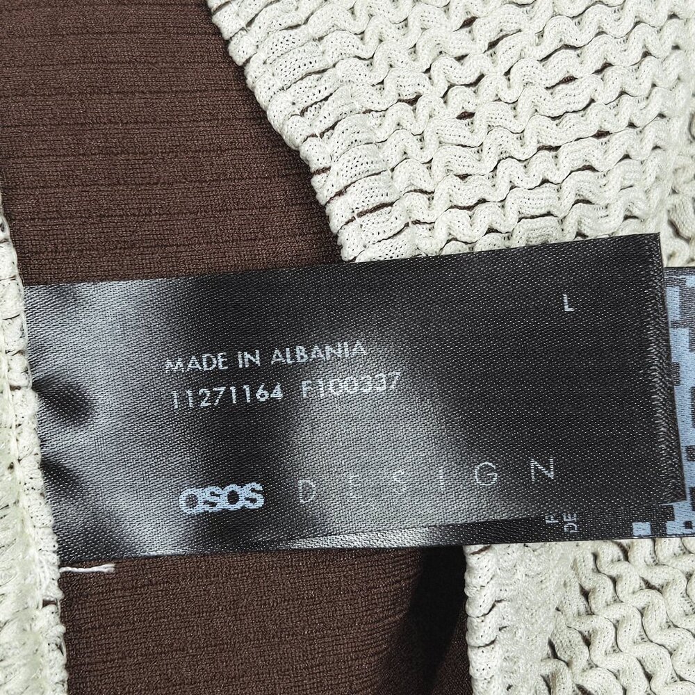 ASOS Textured Cream Bikini Bottom - Picture 7 of 11